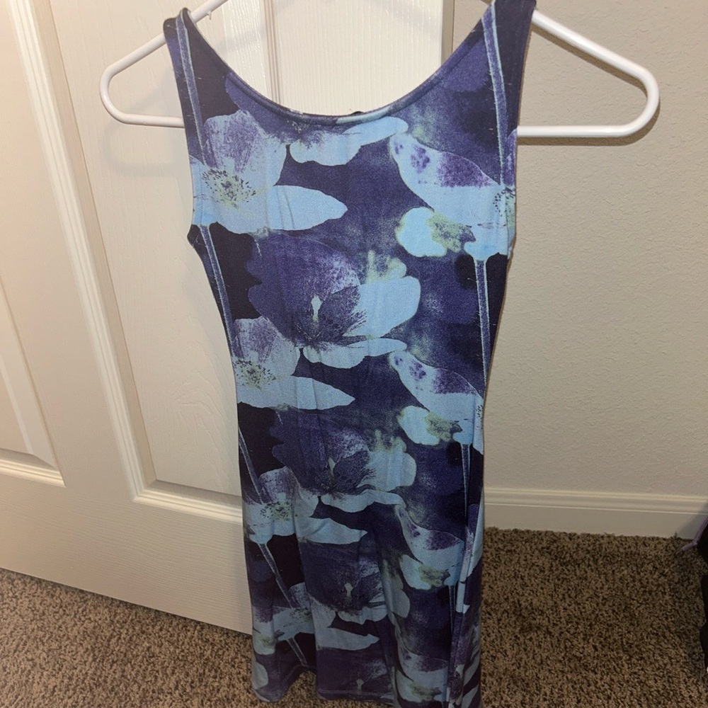 Miaou XS blue floral dress